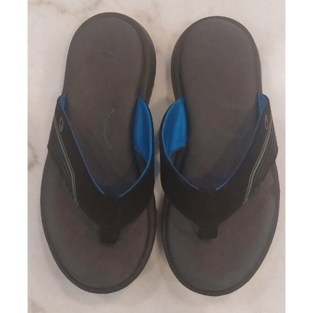 Champion C9 Sandals Men's 7/8 Cushion Fit Slide Slip‎ On Flats Black